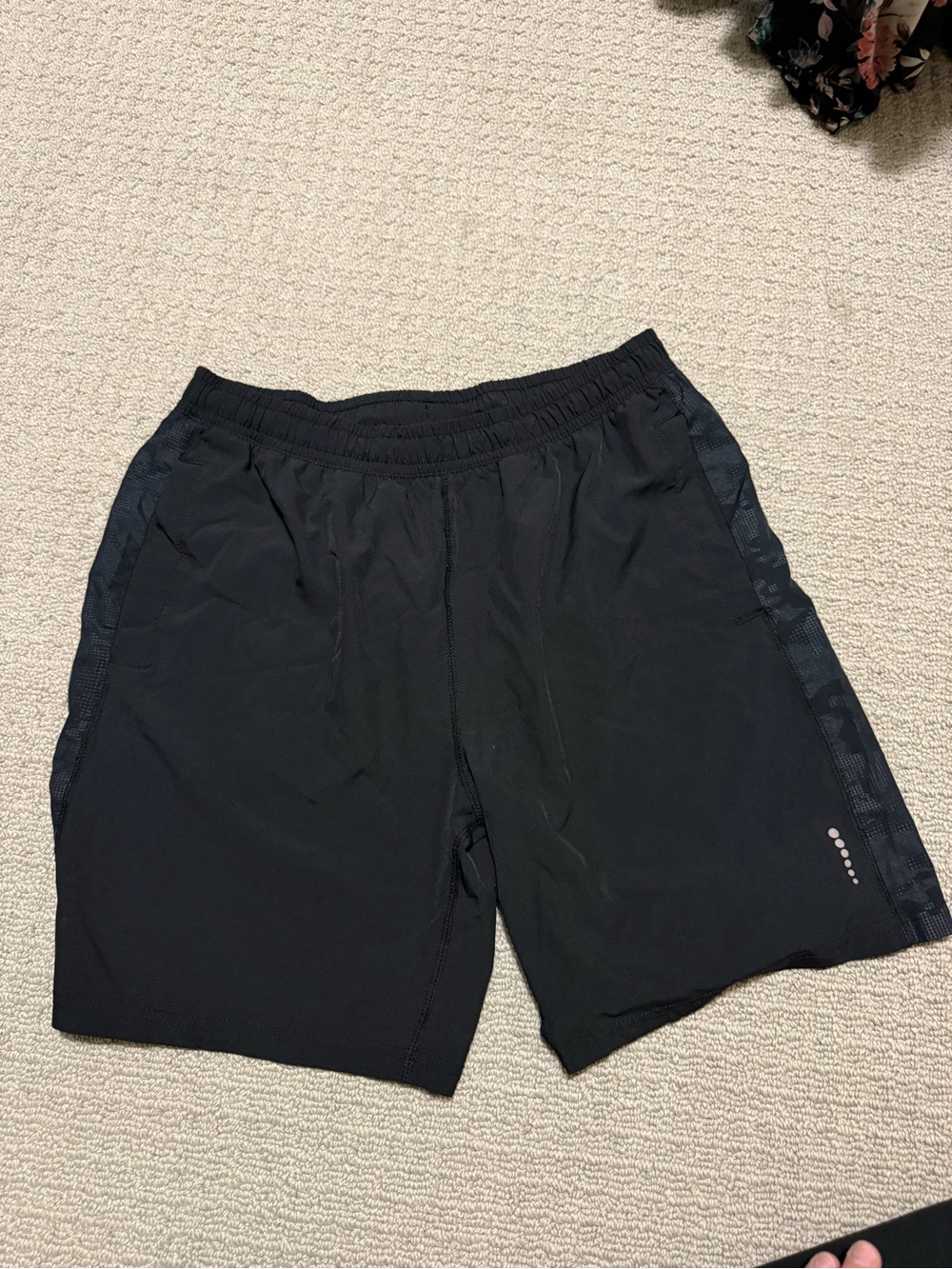 Balance Collection Black Athletic Shorts with Side Panels